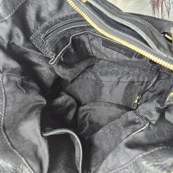 MICHAEL Kors Luggage Deneuve Satchel Leather Purse Black - Picture 15 of 16